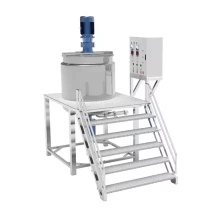 GMP Machine Factory Liquid Washing Mixing Liquid Soap Making Machine Mixer with Heat Type