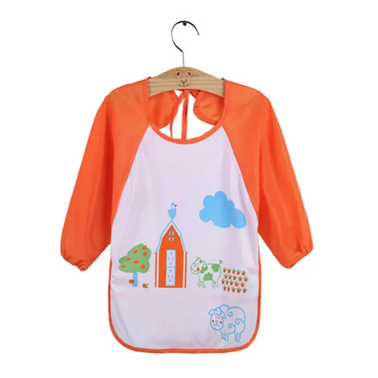 wholesale high quality painting waterproof cartoon baby bib apron