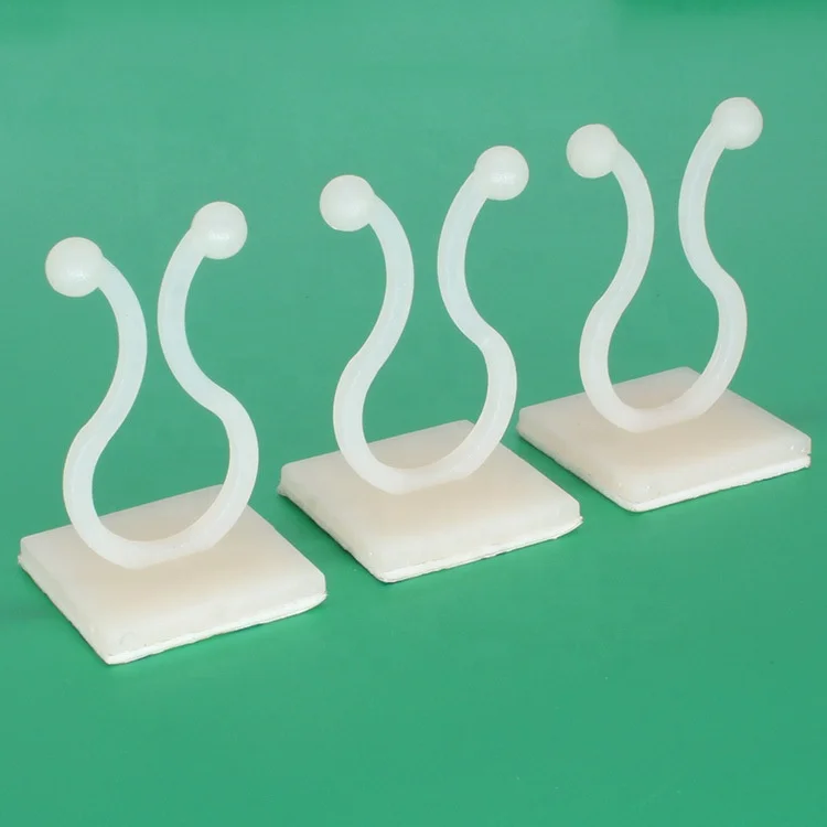 Elehk Nylon Self Adhesive Mounting Twist Tie Self-adhesive Cable Tie Mount Fireproof Insulated U-shaped Twist Tie