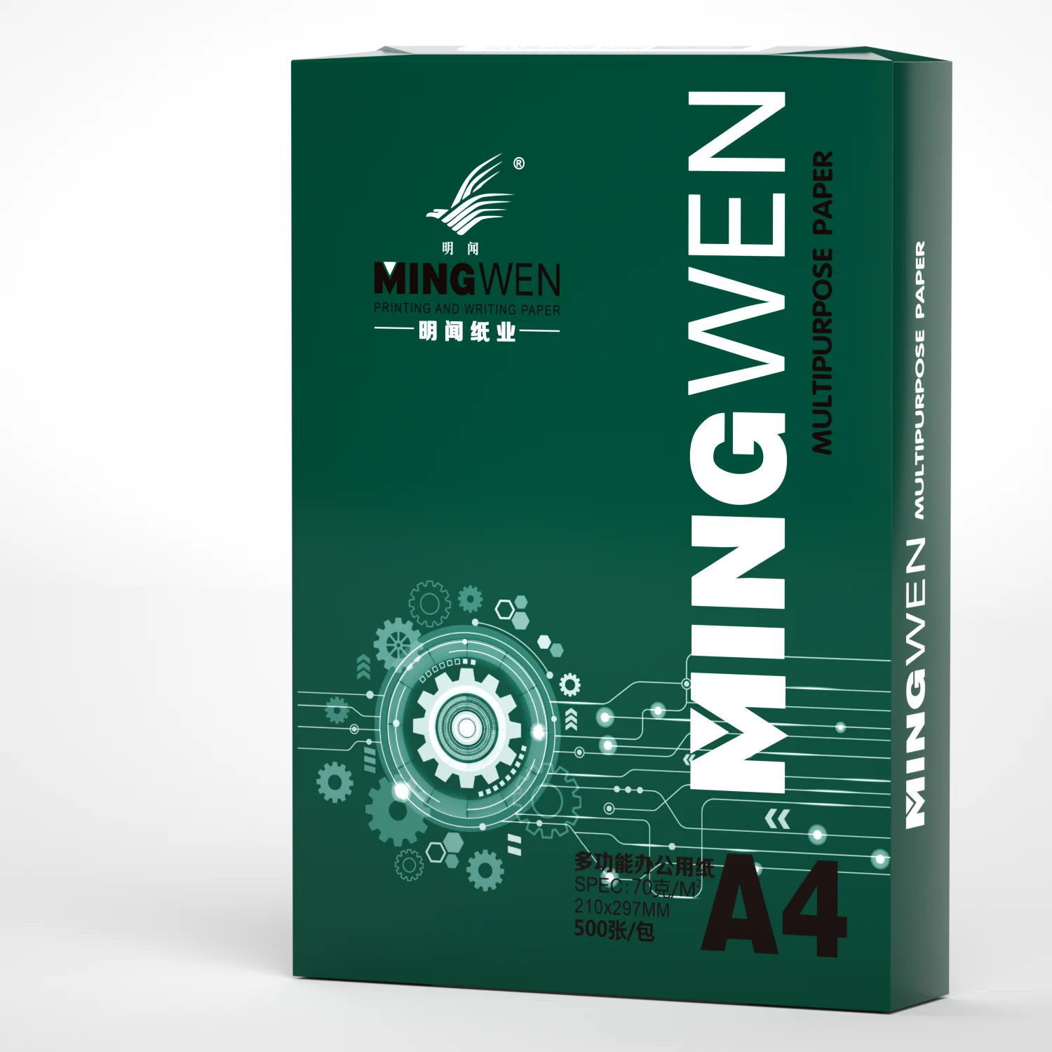 China Manufacturers OEM 80GSM 75GSM 70GSM Ream A4 Copy Paper Copypaper/100% Pulp A4 Paper Copier 500 Sheets