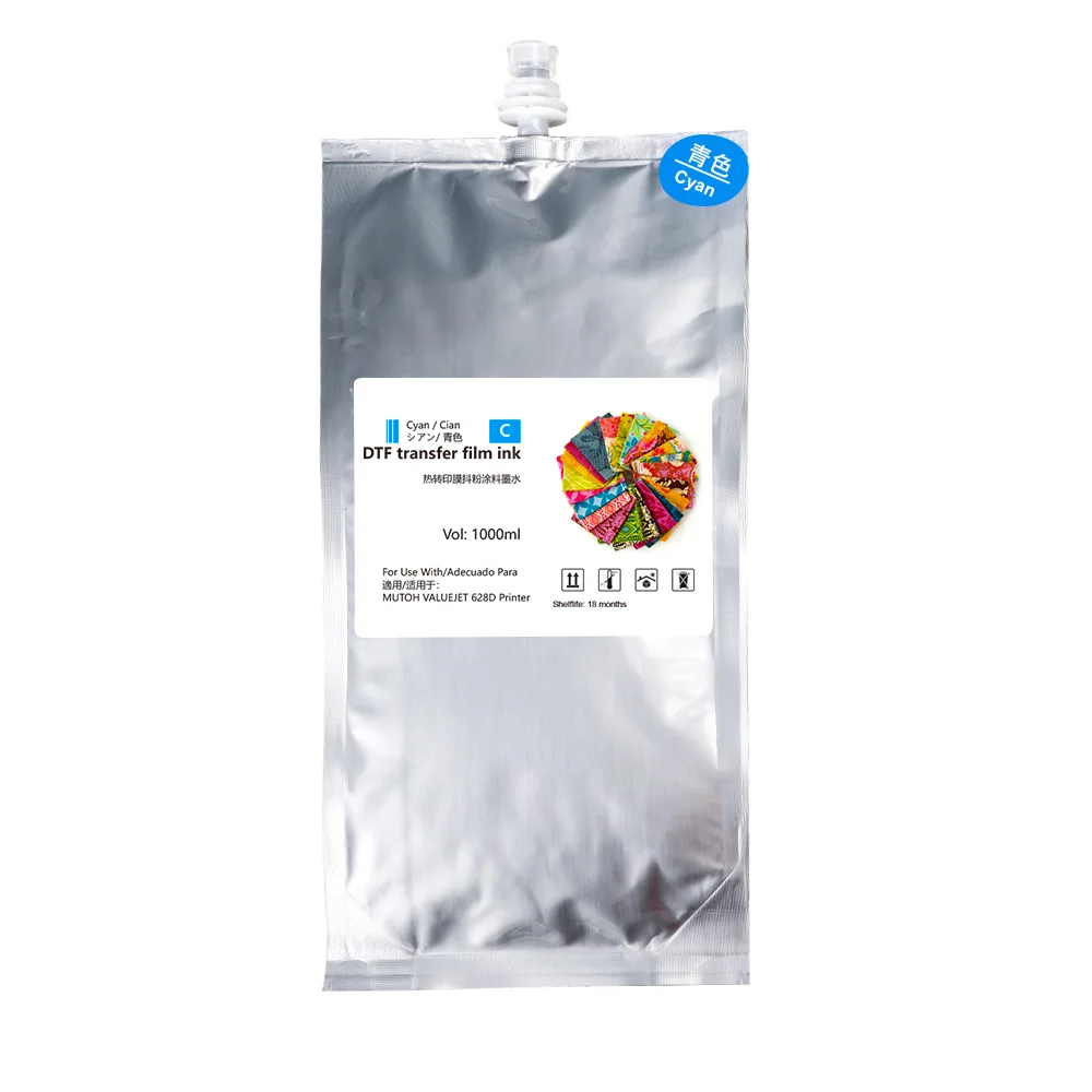 WINNERJET New 1000ml DTF Heat Transfer Film empty Ink Bag For MUTOH VALUEJET 628D Printer