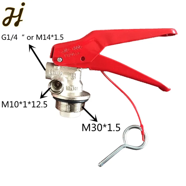 M30 inlet thread CE Standard Head  valve of 4~12KG dry powder fire extinguishers