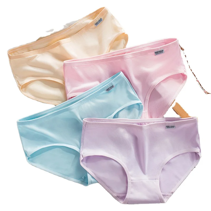 Ladies Silk Laser Cut Full Coverage Seamless Panties Women Underwear