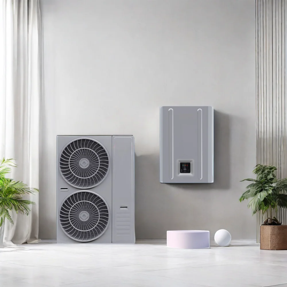 Warmepumpe Monoblock Stainless Steel Heating Pump Electric & Gas Powered R290 Refrirant Tankless for Hotel & RV Use