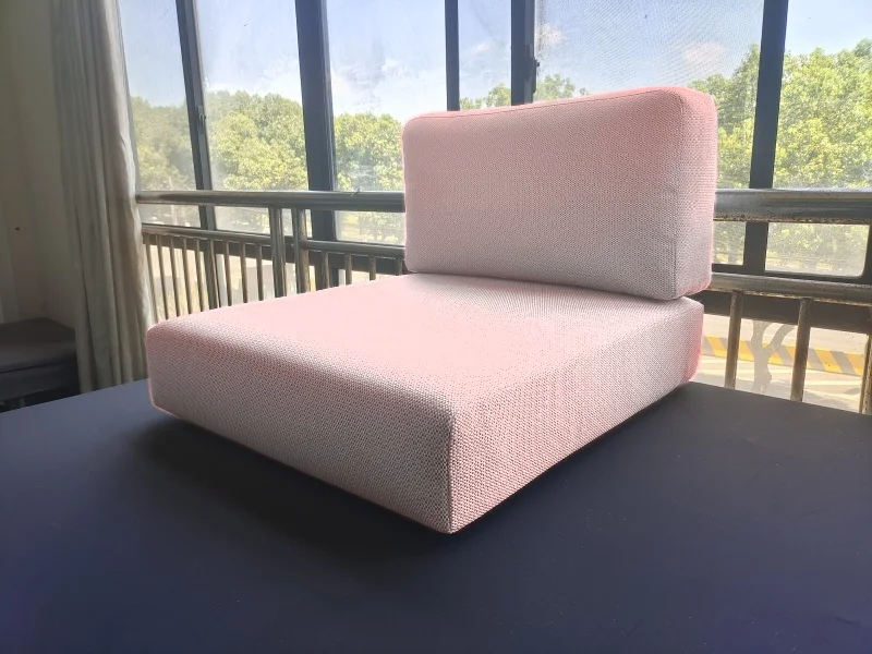 Custom Outdoor Sofa Backrest Travel Pillow Cushion Rectangle Memory Foam Protective Foams for Cars Back Cushion Quilted CN;ZHE