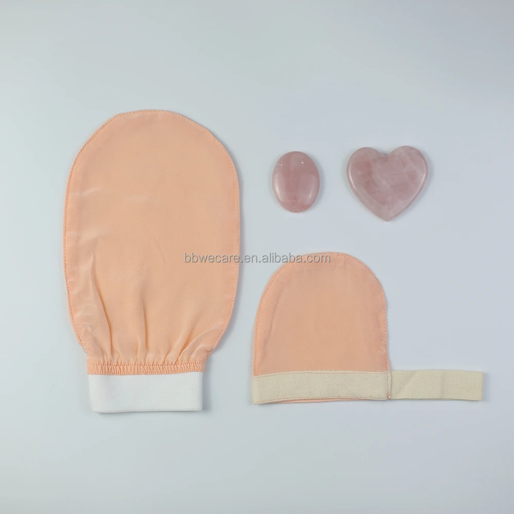 Tiktok Hot Selling Turkish Silk Exfoliating Glove for Body Clean With Customized Logo