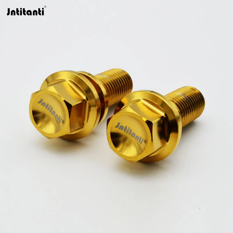 Jntitanti Gr5 titanium flange bolt fastener screws bolt for Motorcycle