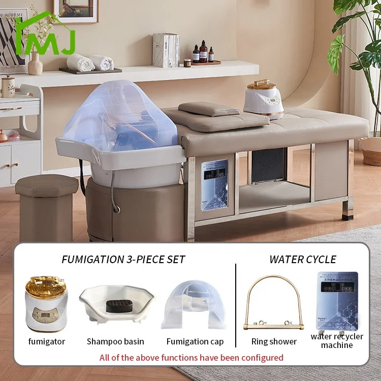 Factory salon hair washing bed facial thai massage head spa shampoo bed