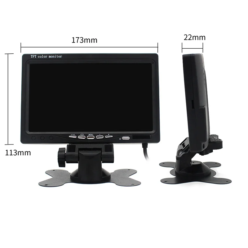Hot Selling 7inch TFT LCD Monitor for Truck Bus Car