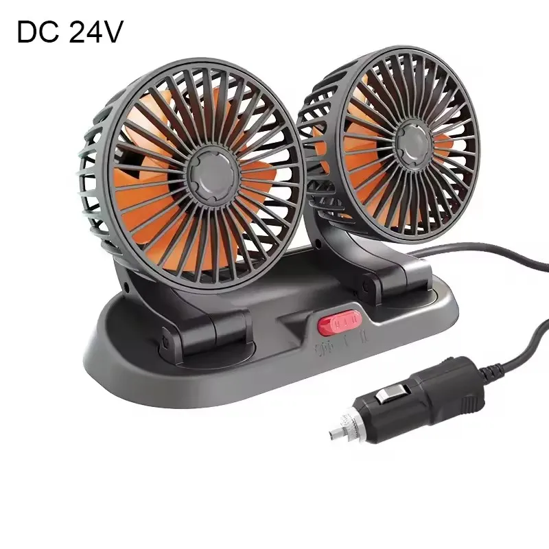 24v Large Truck Fan Essential Refrigeration Machine for Summer 360 Degree Rotatable Cooling Fan