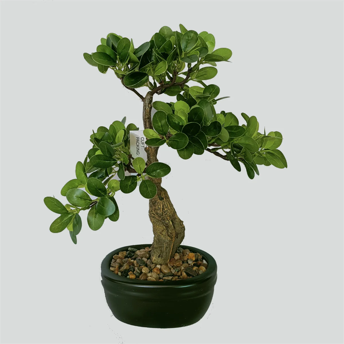 China tradition style plastic pine bonsai 32cm pine bonsai tree for home ttable decor