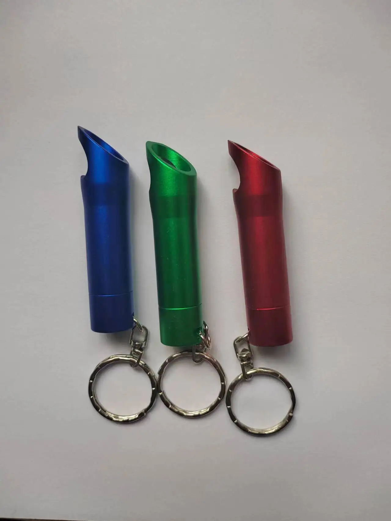 Customer laser logo aluminum alloy small flashlight bottle opener torch with key ring bulk led flashlights cheap flashlight