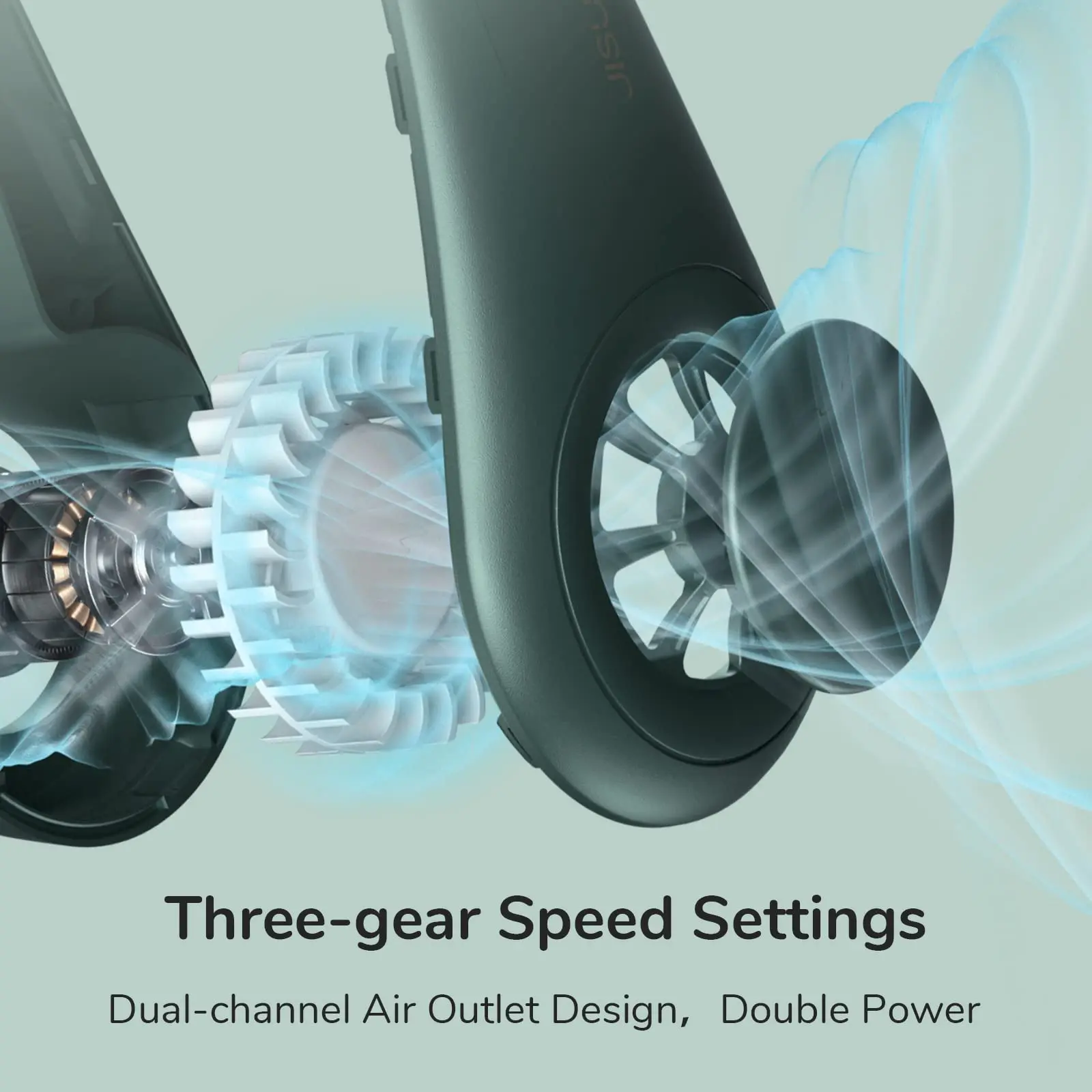 2022 Outdoor neck fan rechargeable portable Hands Free Bladeless Fan USB Powered hanging neck fan