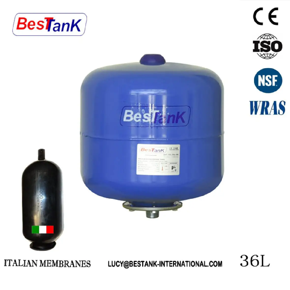Резервуар высокого давления воды 36L для очистки сертификат NSF