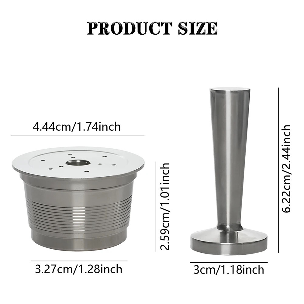 1 капсула для кофе из нержавеющей стали