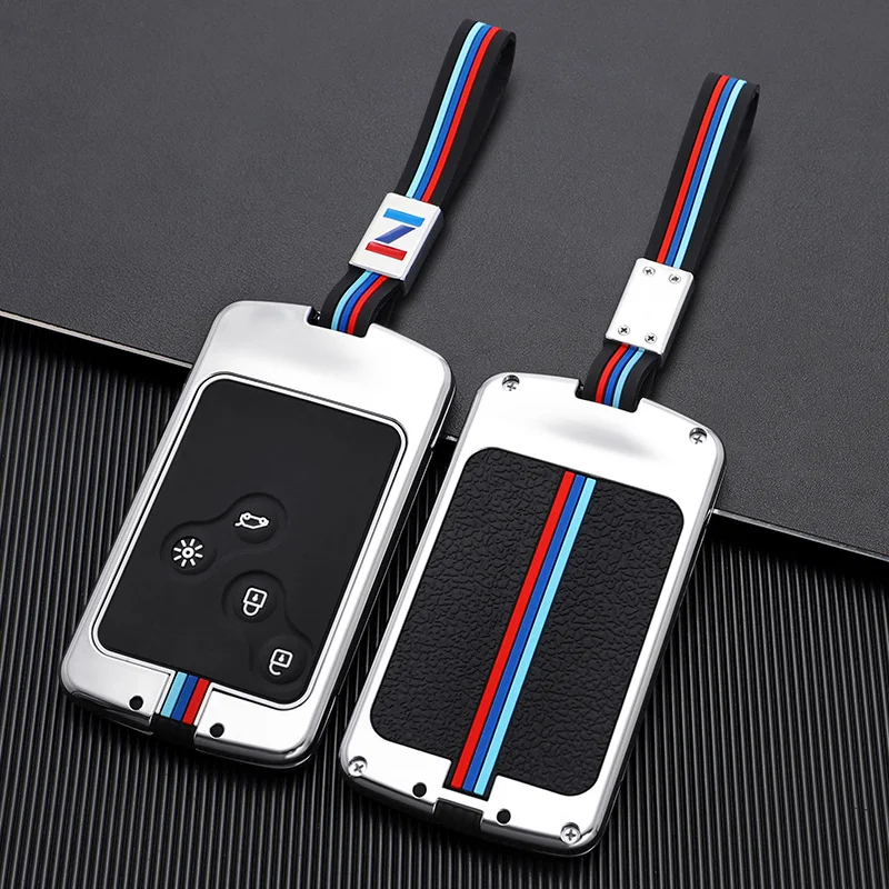 Alloy Car Key Case Cover For Renault Megane 2 3 Clio Scenic Duster Kaptur Captur Logan Laguna Zoe Koleos Danilo Nema Fluence