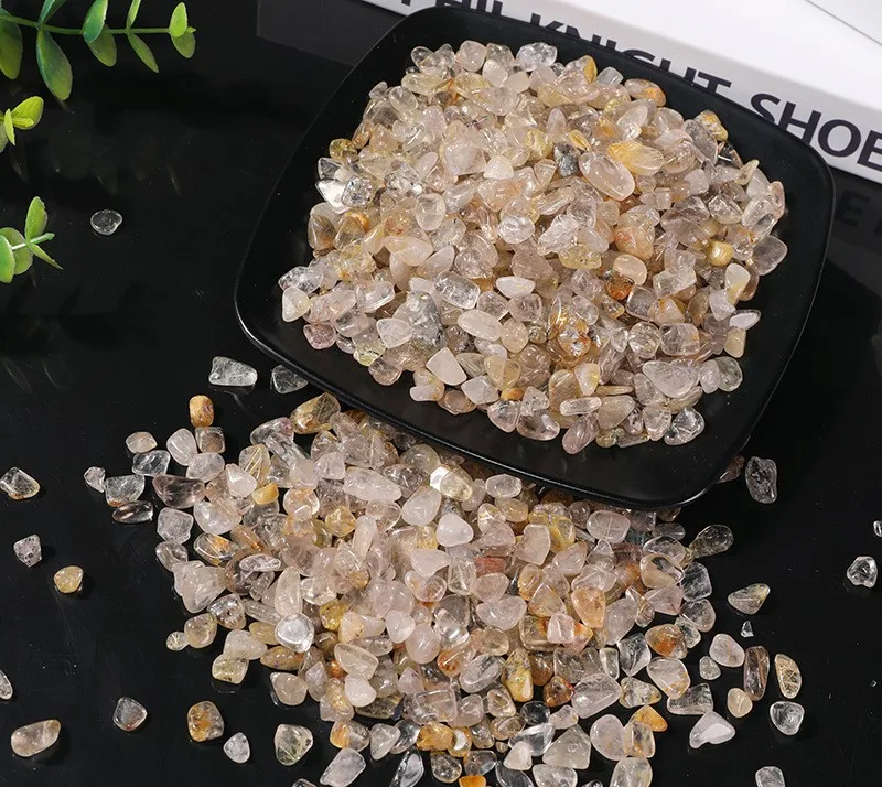 CHENYISHI оптовая продажа натуральные золотые чипсы для медитации подарков 3-5 мм 5-7 7-9 9-12 украшения