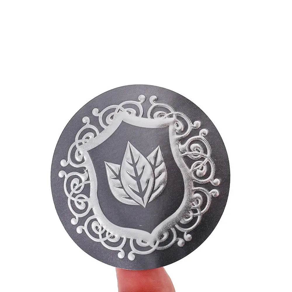 Sheet customize hologram waterproof round perfume bottle vinyl label roll sticker