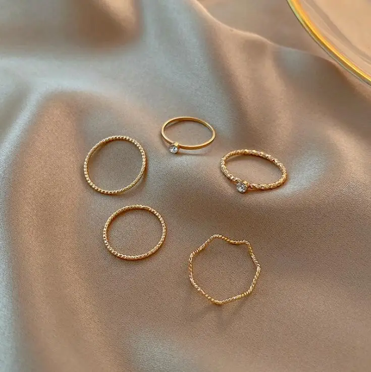 New arrival simple Korea and Japan Chic 3pcs Rings kit in stock