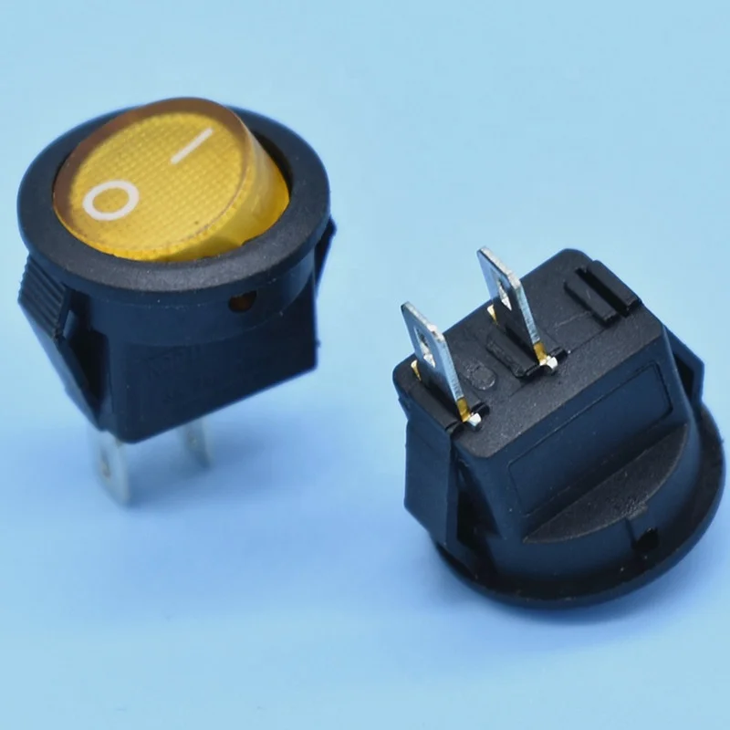 3-Amp 250V постоянное напряжение серии Kcd11 и красном цветах кулисный переключатель 2 Pin ножной переменного тока