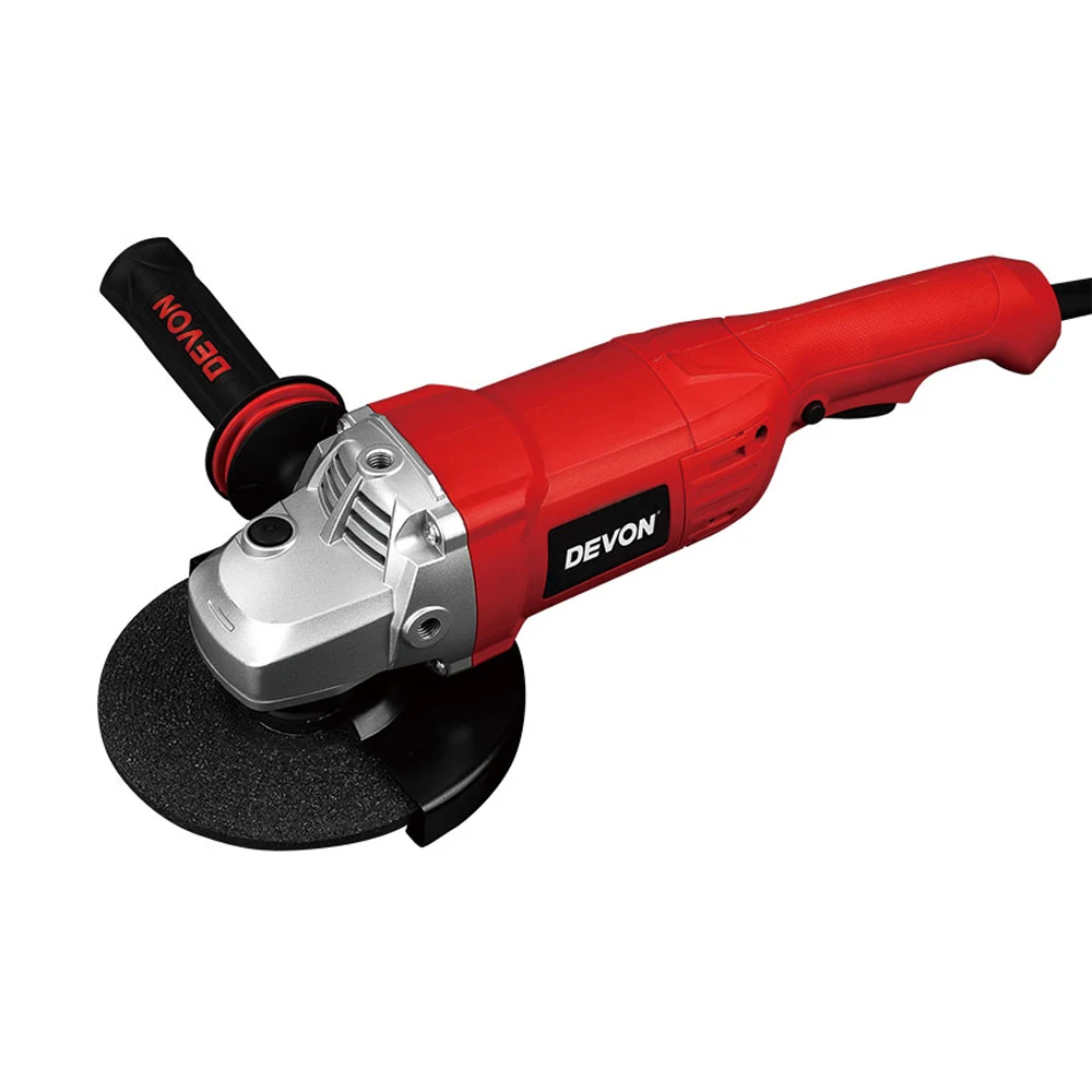 DEVON 150mm Angle Grinder Anti-vibration Handle Pro Lithium Angle Grinder Battery Electric