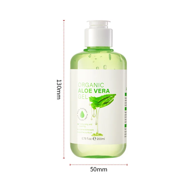 100% чистый органический гель алоэ вера для тела лица OEM ODM Private Label Отбеливающий Увлажняющий Успокаивающий