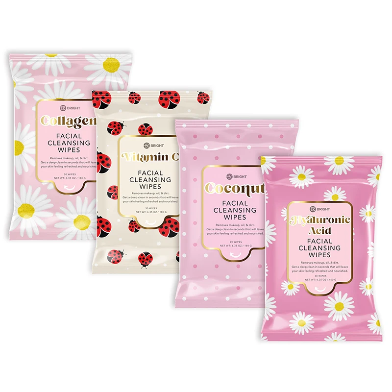 30 Pcs Daily Oil makeup remover wipes organic makeup brush cleansing wipes travel makeup wipes