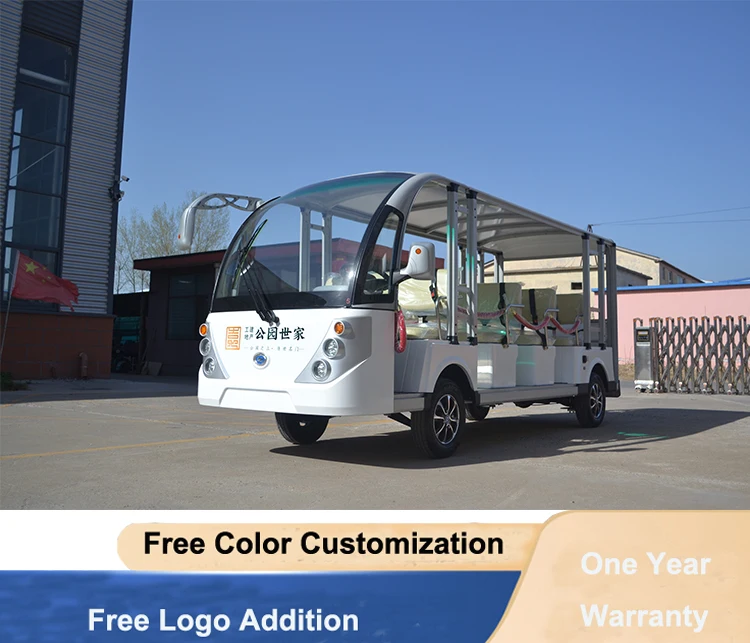 72V  48V littium battery electric sightseeing vehicle tour bus with fully intelligent controller