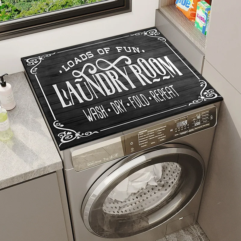 Sign diatom mud drum washing machine sunblock modern simple absorbent quick drying mat refrigerator dust cover