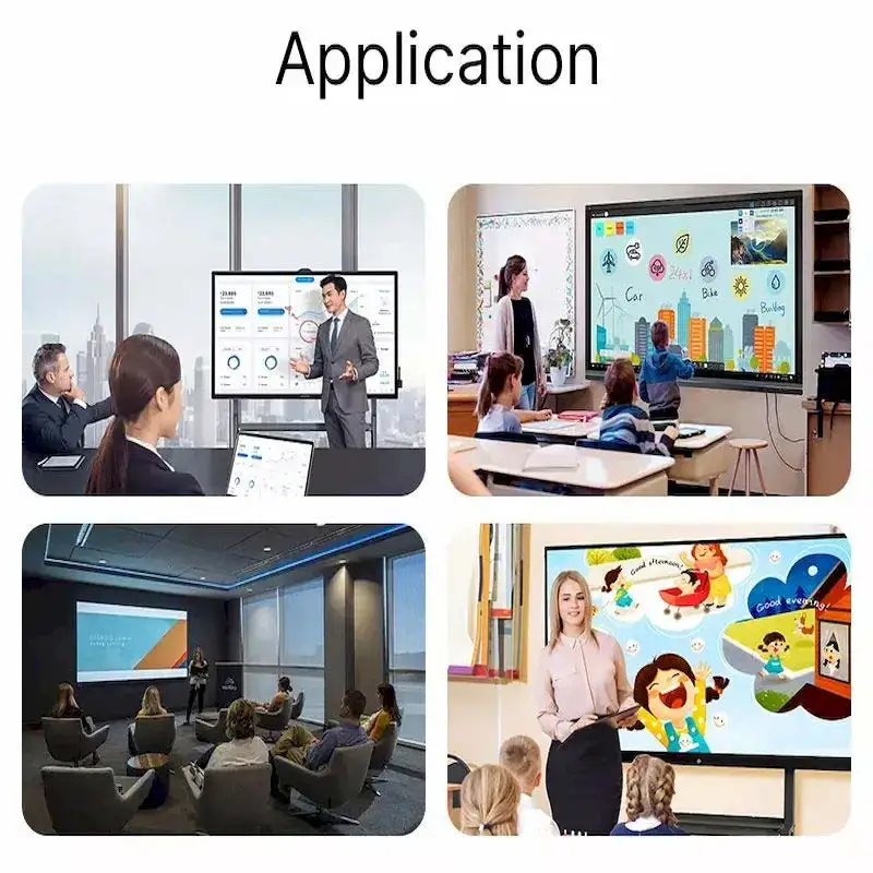 2024 Education Equipment Teaching Multi Touch Screen Smart Whiteboard Electronic Teaching Smart Board For School Blackboard