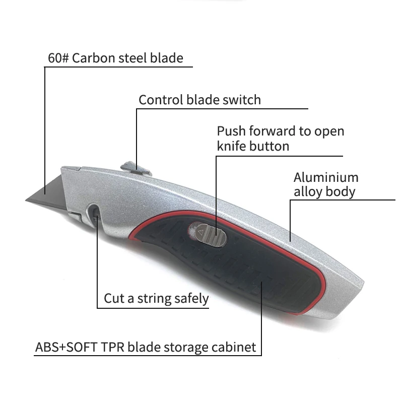 Нож кровельный выдвижной с внутренним лезвием