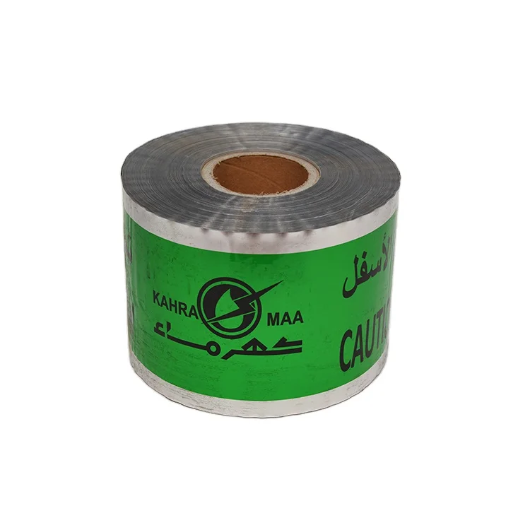 Detectable Underground Warning Tape Electrical Warning Tape Aluminum Foil Adhesive Tape
