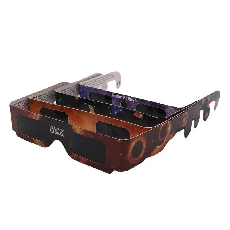 Johold  2024 Otc 2nd Solar Eclipses Glasses Customized Design Solar Goggles Paper Glasses
