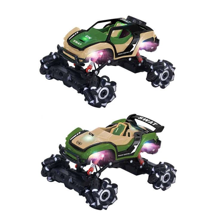 wholesale 1/16 DIY remote control assemble rc car toys with 4 light