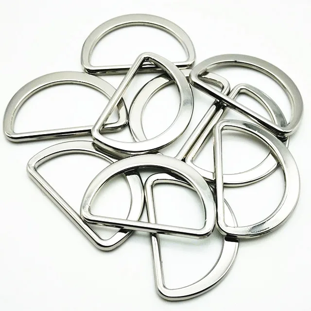 30mm Flat alloy D ring metal D ring