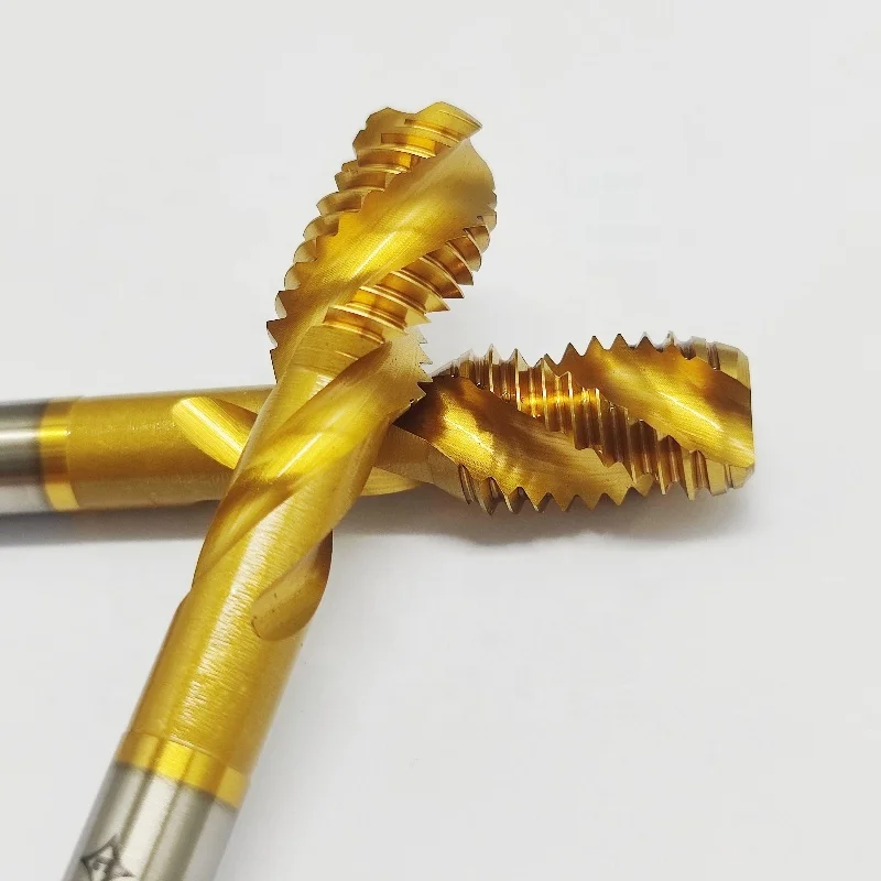 solid carbide tap with spiral groove standard teeth J657150-M12 6H machine tap steel titanium coating Screw machine Tap