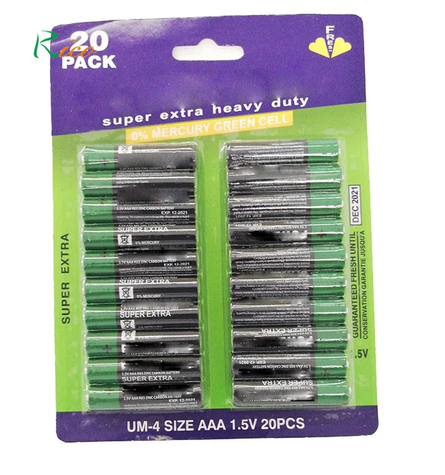 Powercell UM-4 Size 1 5v Dry Battery R03 U M4 AAA 1.5v Pencil Battery for Remote Control Toys Camera Heavy Duty Battery