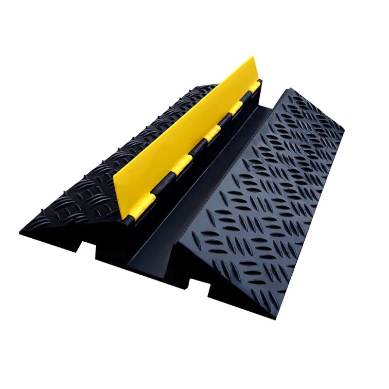 1/2/3/4/5 Channel Protective Speed Hump Tray PVC Cable Guard for Traffic Bridge Ramp Protector