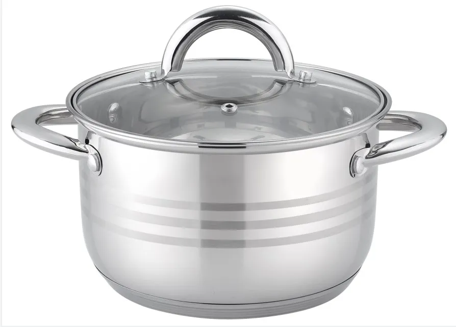 Induction Bottom German Style Stainless Steel Cookware Set Casserole Pot Set