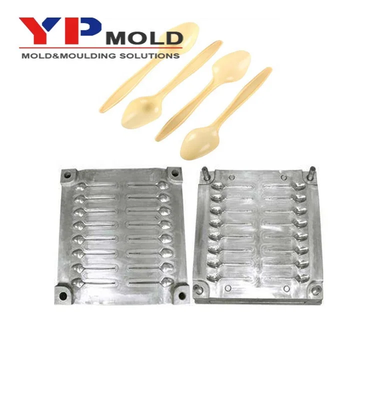Customized High Precision 24 cavity mold maker hot runnder plastic spoon Plastic Injection Mold Mould