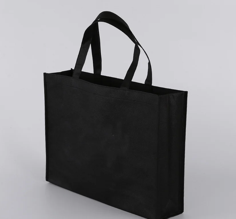 Customizable Reusable Nonwoven Tote Bags Eco-Friendly Grocery Shopping Tote with Custom Logo for Gifts