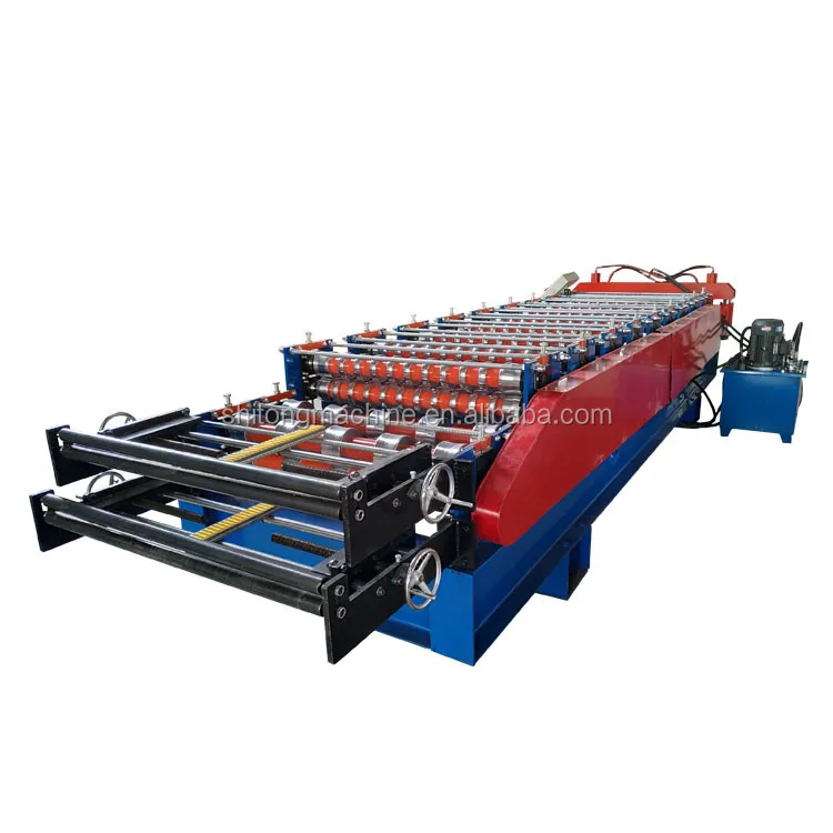 988-1000 corrugated sheet double layer roll forming machine automatic profile grape trellis roll forming machine