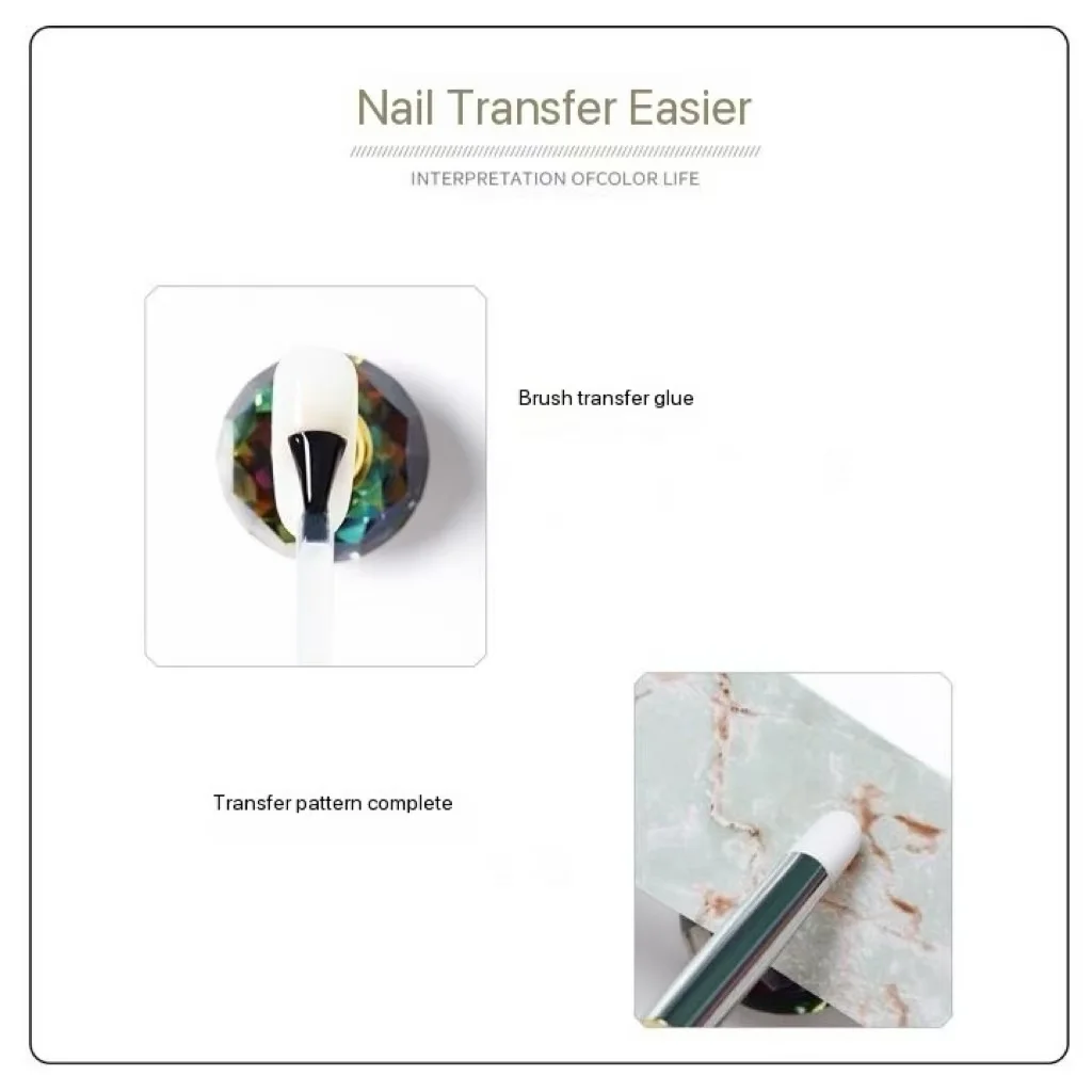 Nail transfer adhesive hose for transfer phototherapy nail polish glue transfer foil gel