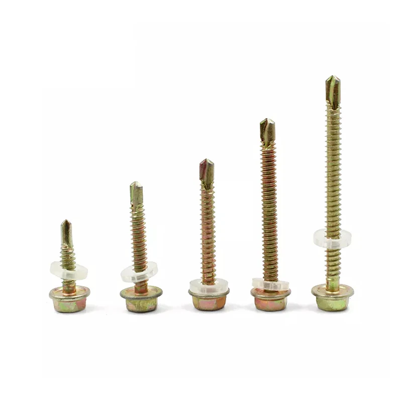 Self-Drilling Hex Head Screw Self Drilling Screw With Insulation Rubber