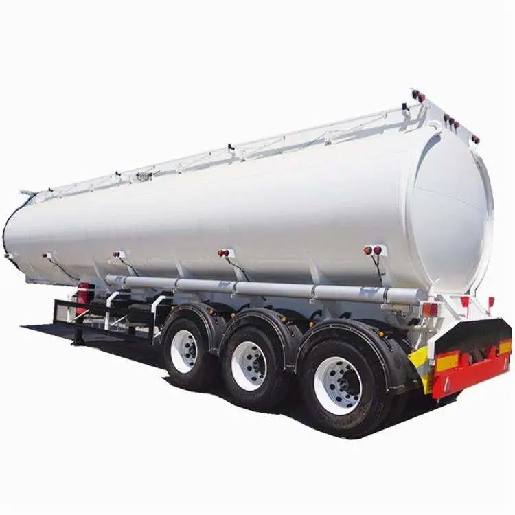 China Factory 2 3 Axle 45000 Litres Aluminium Water Palm Oil Fuel Tank Tanker Semi Trailers for Sale