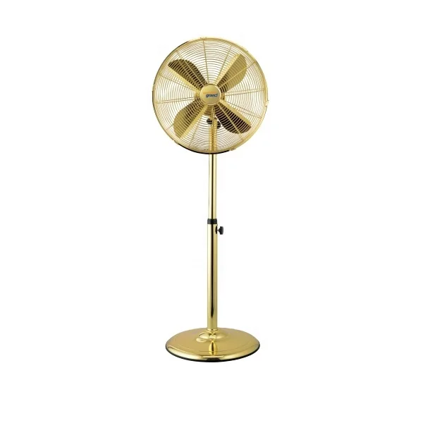 Home newest quiet silent housing modern high speed stand electric retro metal blade fan for industrial area