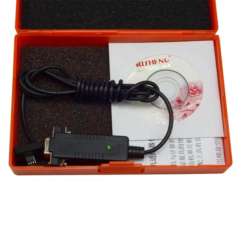 RS232 (9holes) data Output Computer Cable for Digital Caliper Indicator Micrometer