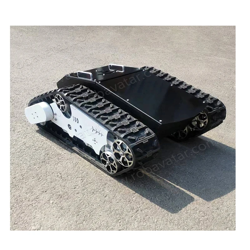 AVT-10T all terratin inspection rubber track tank chassis robot electric caterpillar crawler