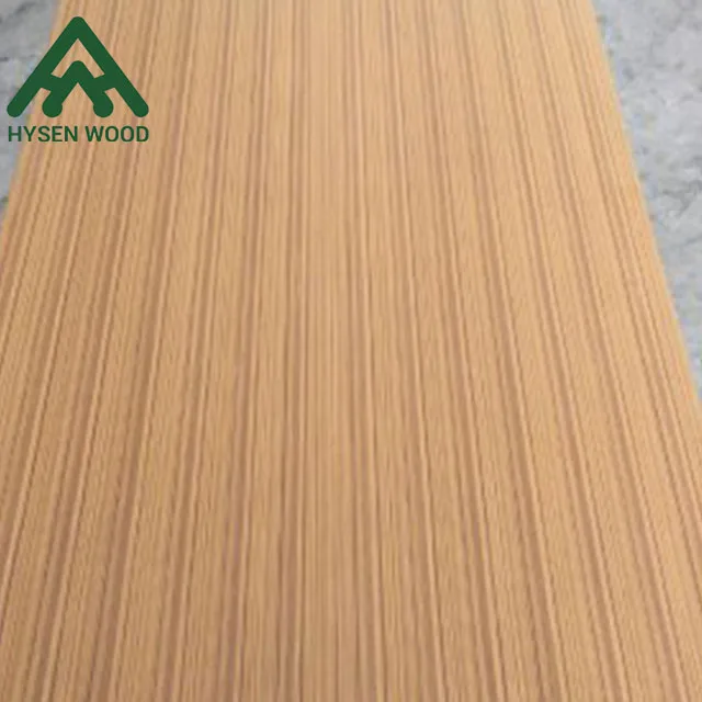 Hysen manufacture hot sale 12mm  teak veneer core fancy furniture Face veneer sanded smoothy veneer core plywood
