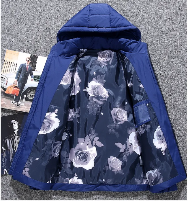 JACKETOWN 2022 Winter Jacket Men Thermal Thick Coat Snow Red Black Parka Male Warm Outwear Fashion White Duck Down Jacket Men